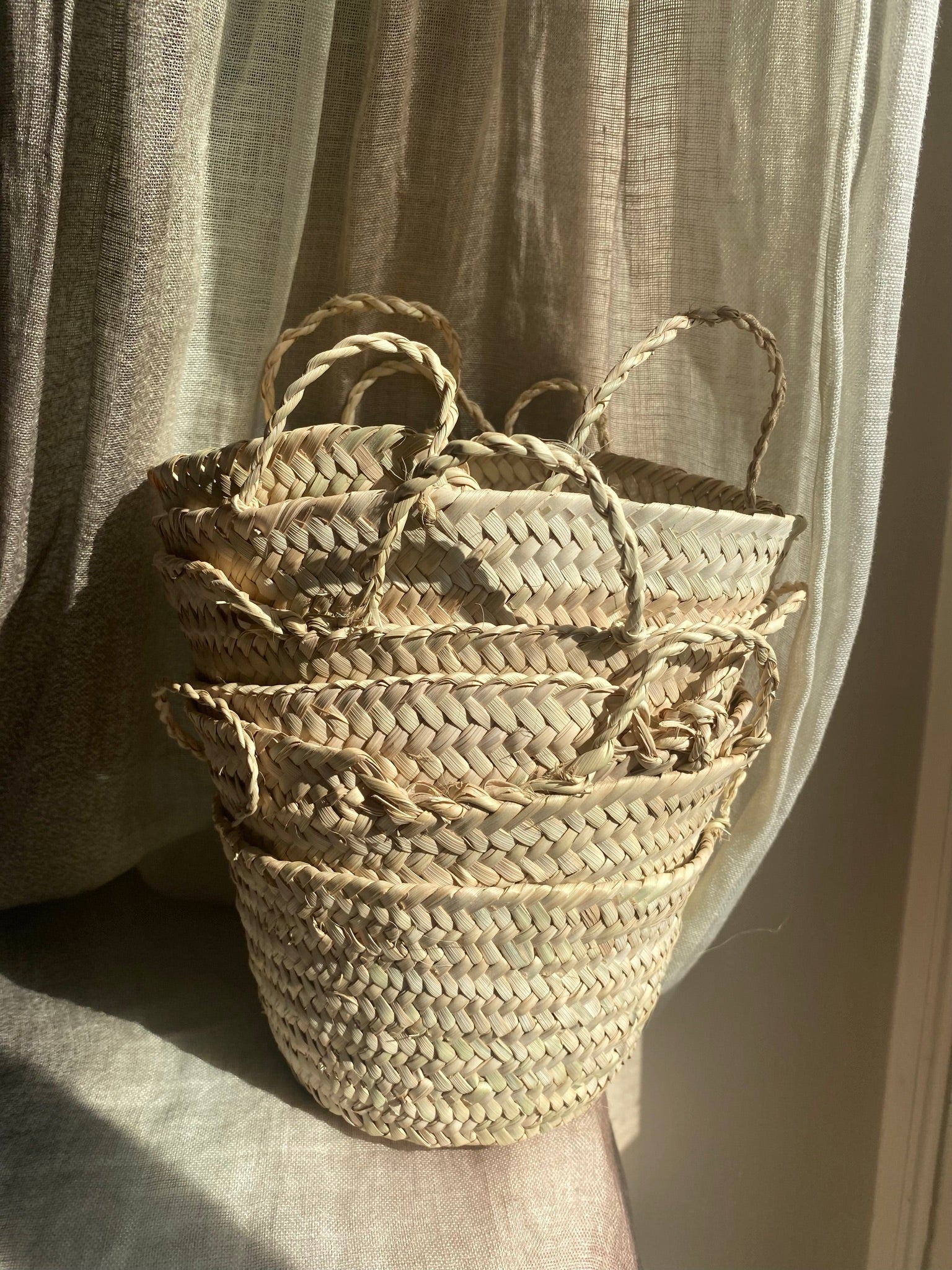 MINI PANIER EN FEUILLES DE PALMIER